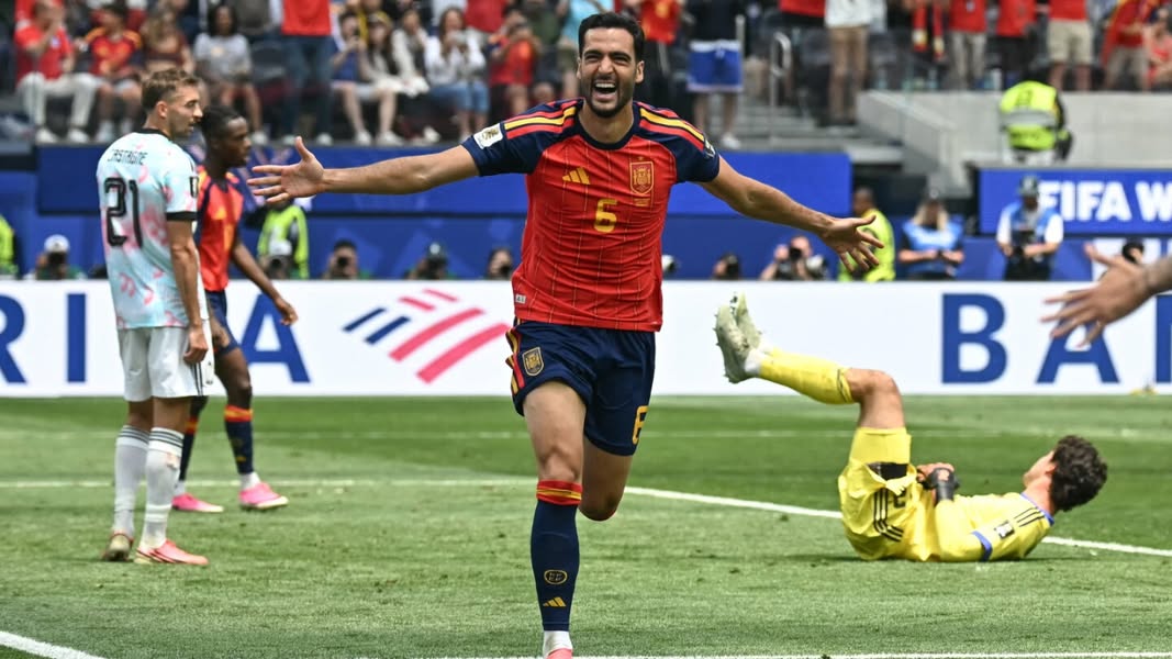 Publicación sobre triunfo de España sobre la hora