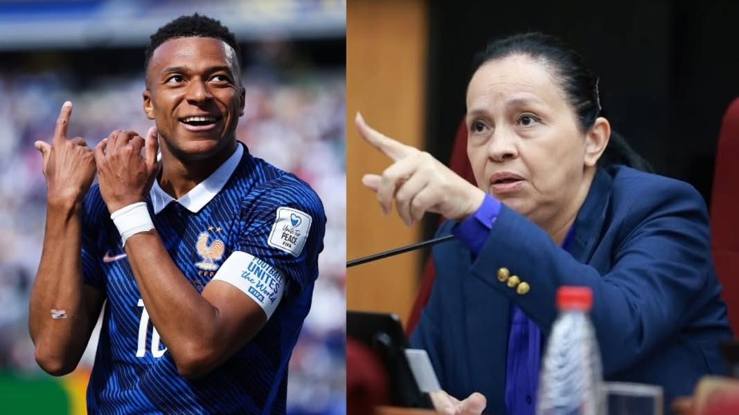 Publicación sobre debate en Congreso por cruce entre senadora paraguaya y Mbappé